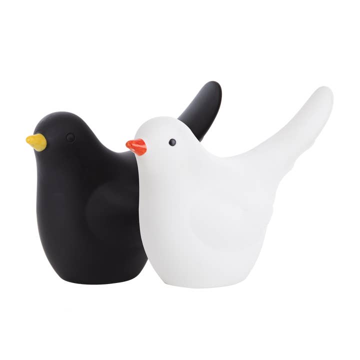 Abreuvoir pour oiseaux, plastique, 1,5 L, couleurs blanc/noir pour la vente par Esschert Design USA