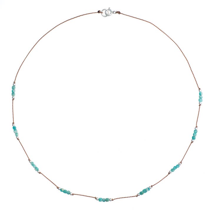 Gemstone Trail Necklace for wholesale by Bronwen Jewelry