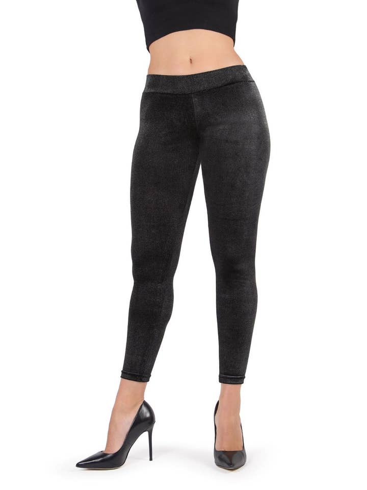 MeMoi Glambrut Metallic Shimmer Leggings for wholesale by Infinity Classics International Inc.