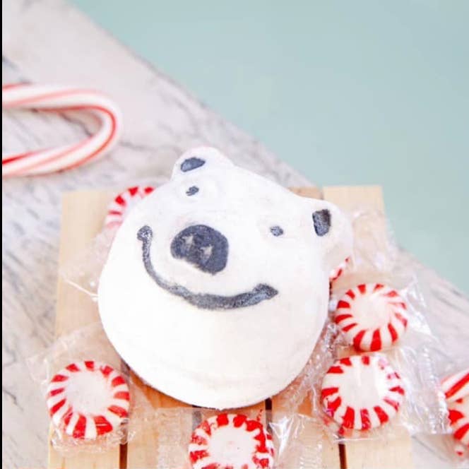 Kangaroo Ridge Farms - Wholesale Bath bomb/fizz - Polar Bear Bathbomb 10-Pack - Spearmint and Rosemary Scent