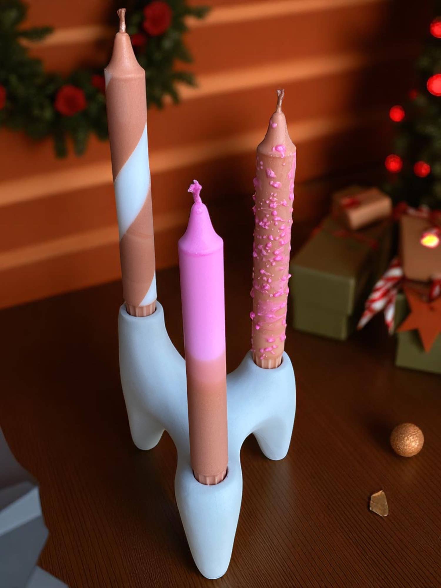 Kupkup HB. - Fi Design Studio Co. - Wholesale Pillar Candle - Joyful Glow | Chocolate Cake Tapper Candle | 2.3x20 cm 21