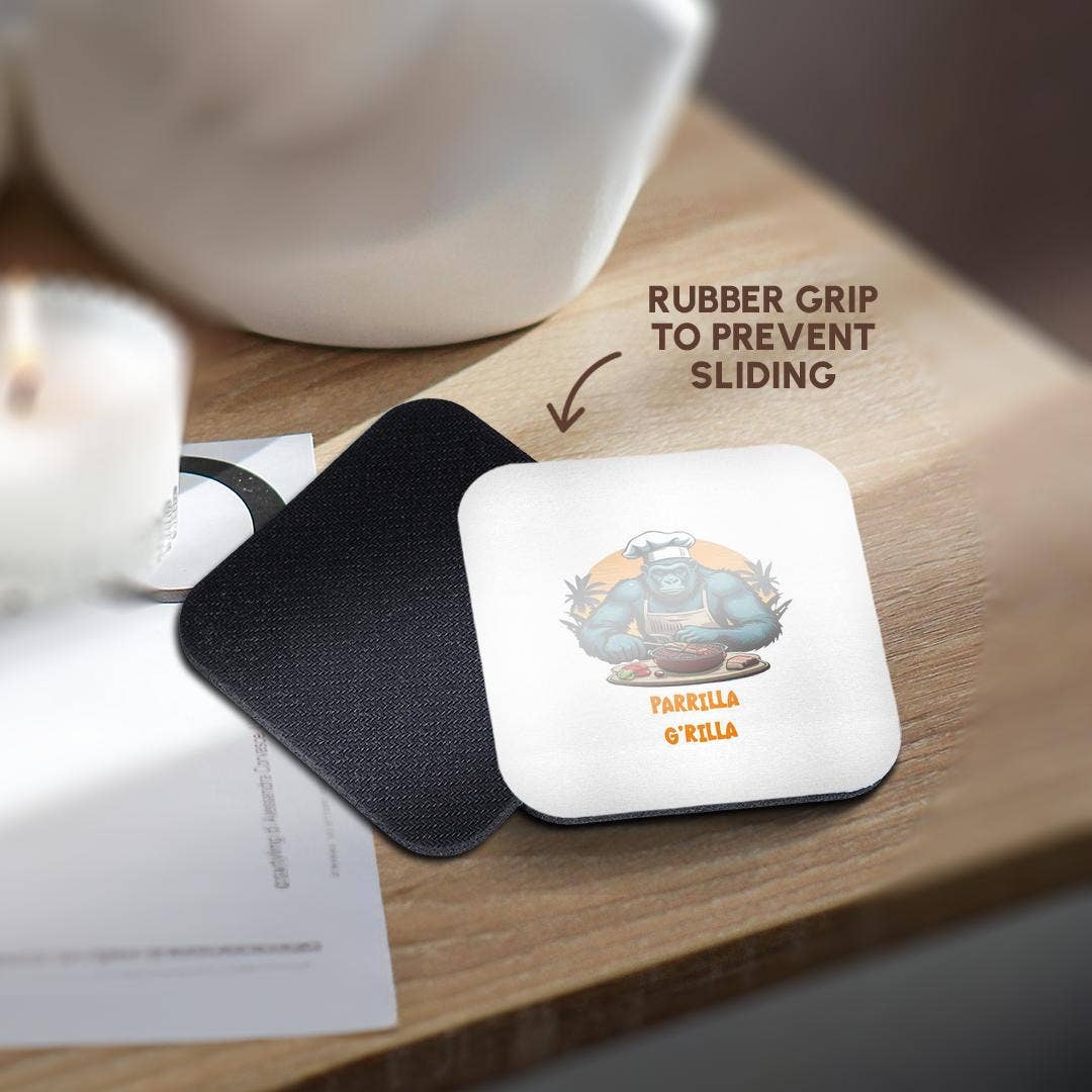 3dRose - Wholesale Coasters - 3dRose, Parrilla Grilla Master BBQ Griller Fun Pun, Coaster10