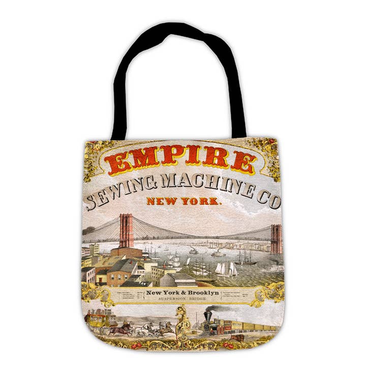 Empire Sewing Co. 19th-Century NYC Woven Tote for wholesale by Bicycle Utopia