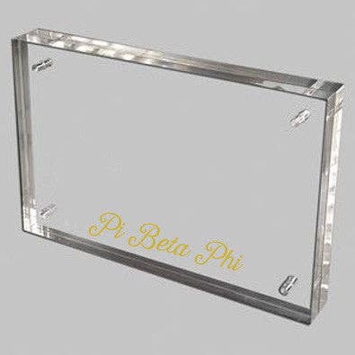 Over The Moon Greek - Wholesale Picture Frame - Sorority Acrylic Frame with Gold Foil Lettering18