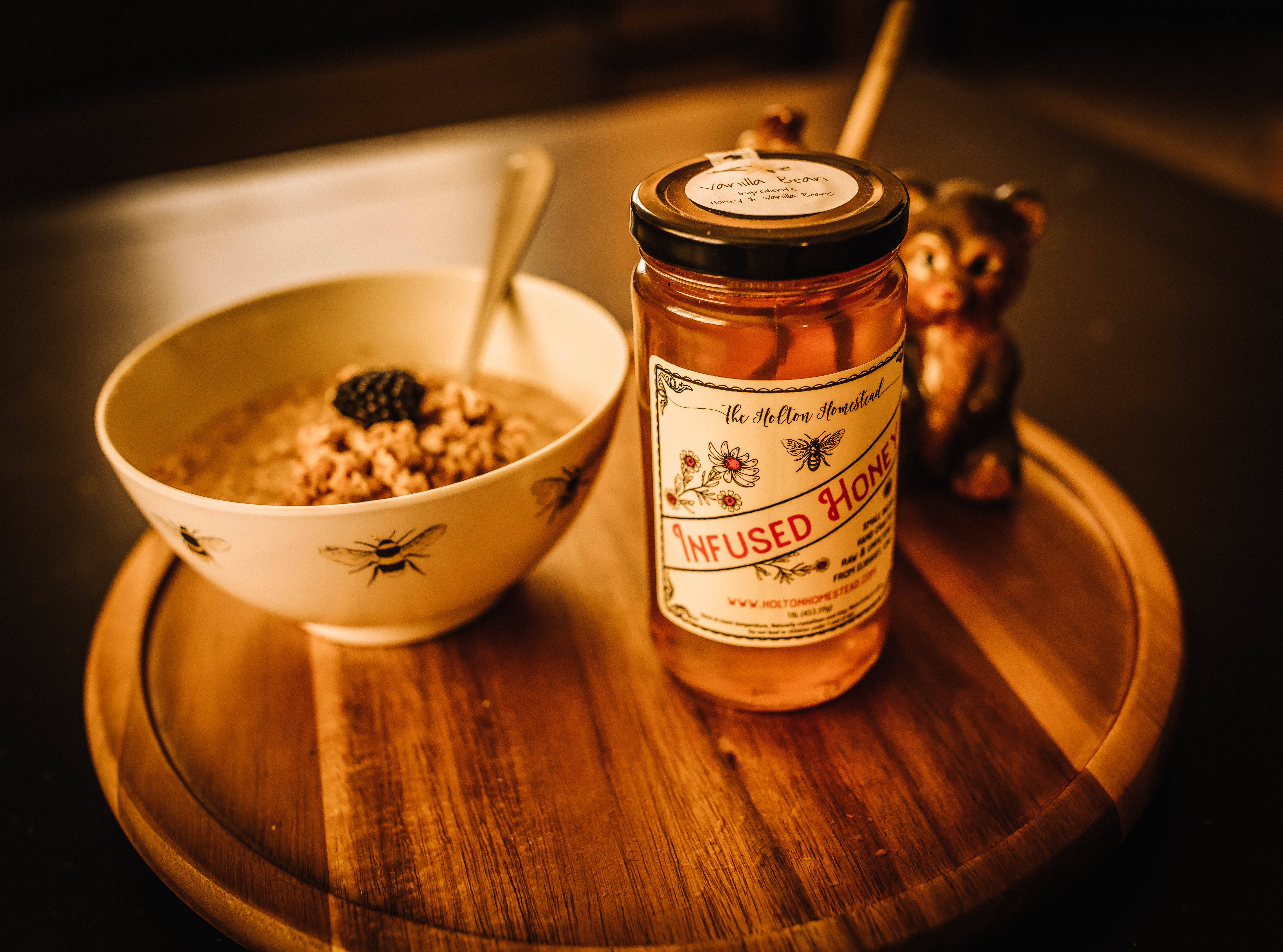 The Holton Homestead - Vente Miel - Miel infusé à la vanille1