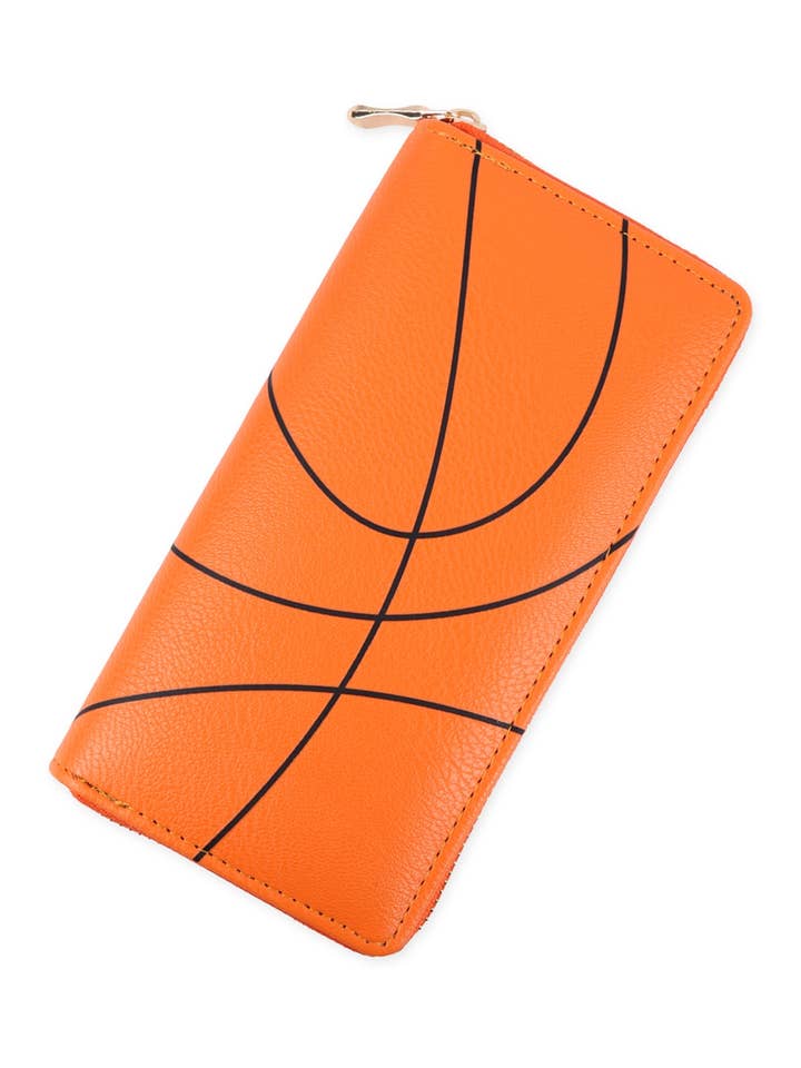 Trendy Gameday Sports Zipper Leather Wallet for wholesale by MYS Wholesale Inc