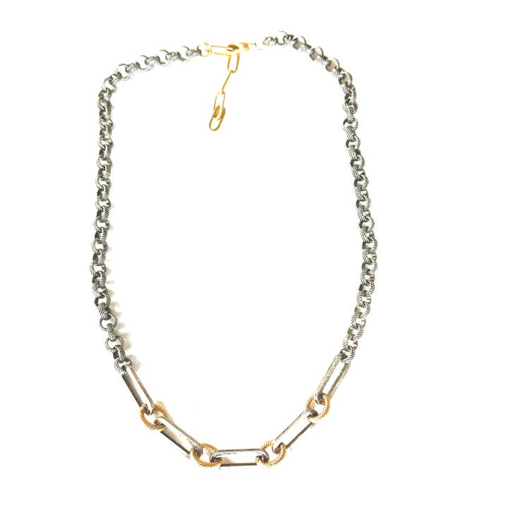 CV Designs - Wholesale Link & Chain Necklace - mixed links-cvnlm-Best Seller