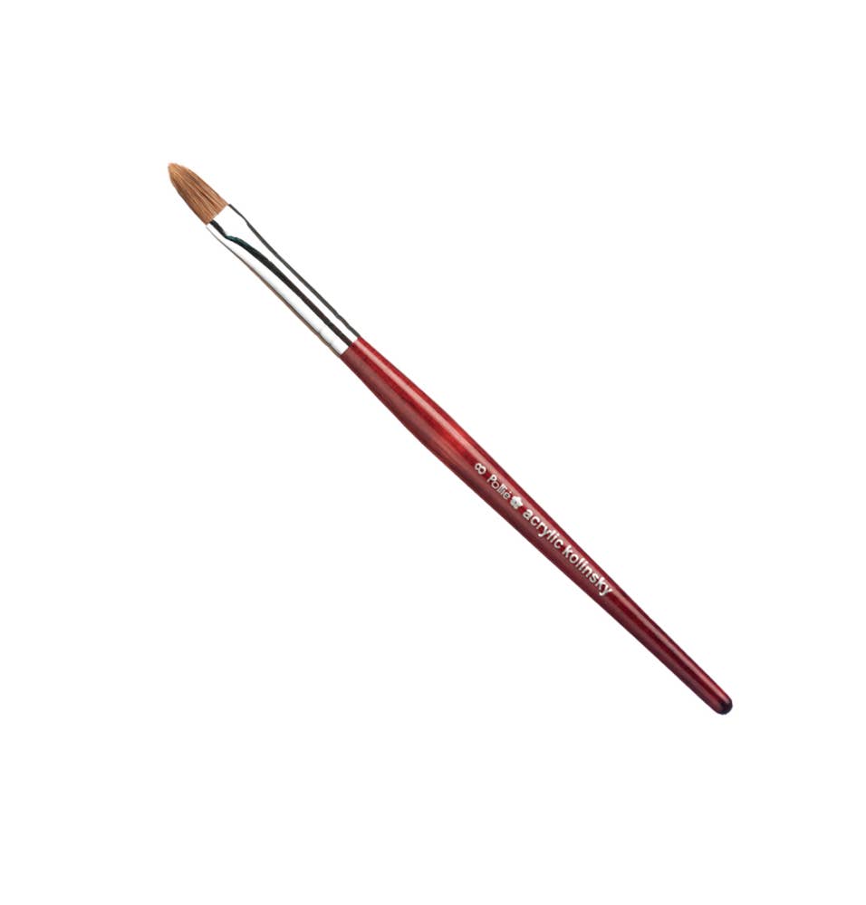 sesioMWorld - M·O·I Professional - Wholesale Nailcare Set - KOLINSKY acrylic nail brush number 8 wooden handle