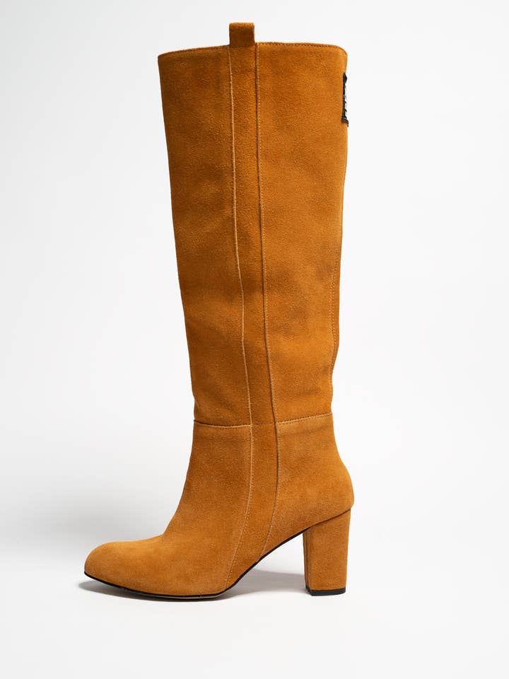 Kludee London – Großhandel Stiefel – Damen – MANDARINEN-OVERKNEE-STIEFEL