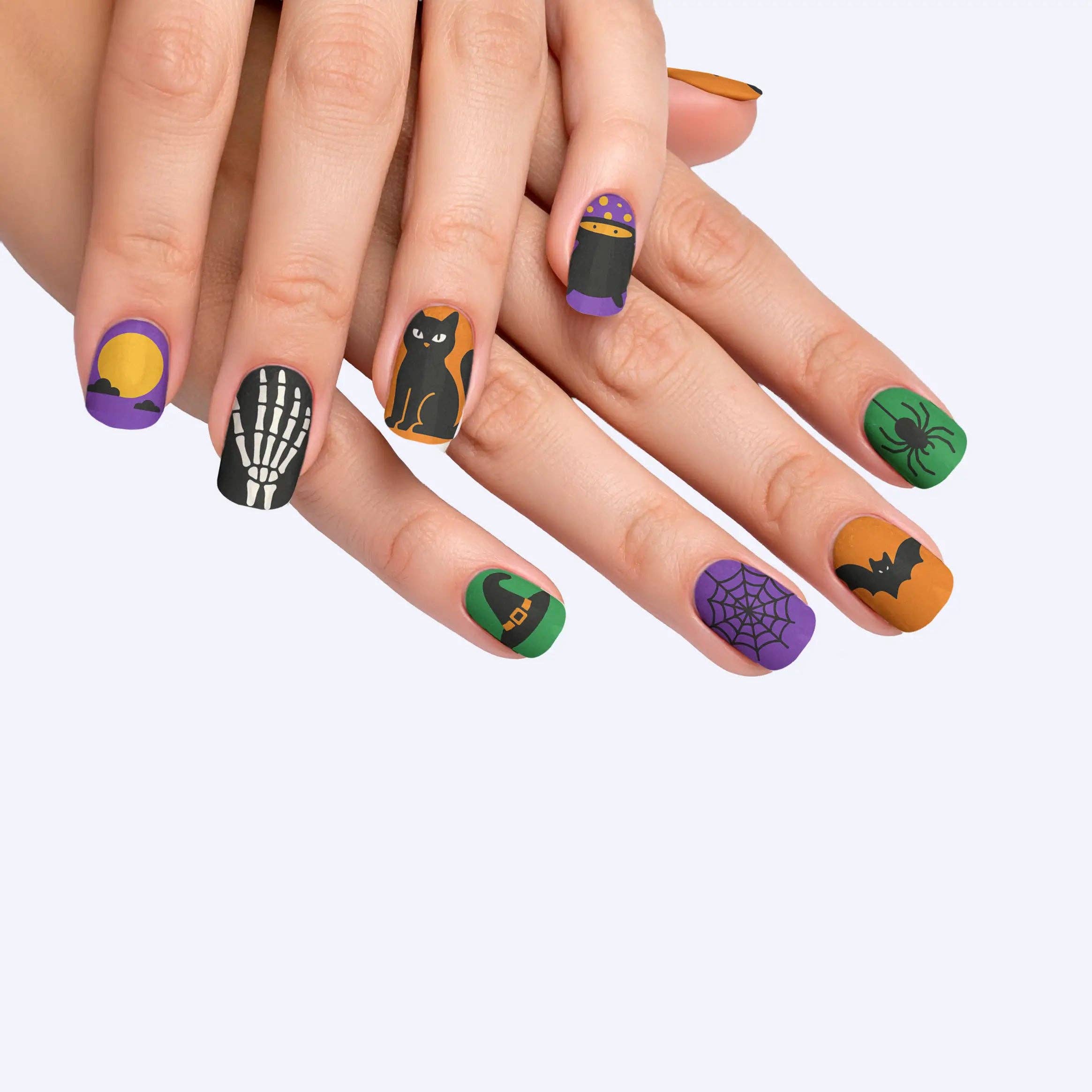 FYNE BODY - Wholesale Press-on/fake nails - Eclipse Enchantment Black Halloween Press-On Nails97