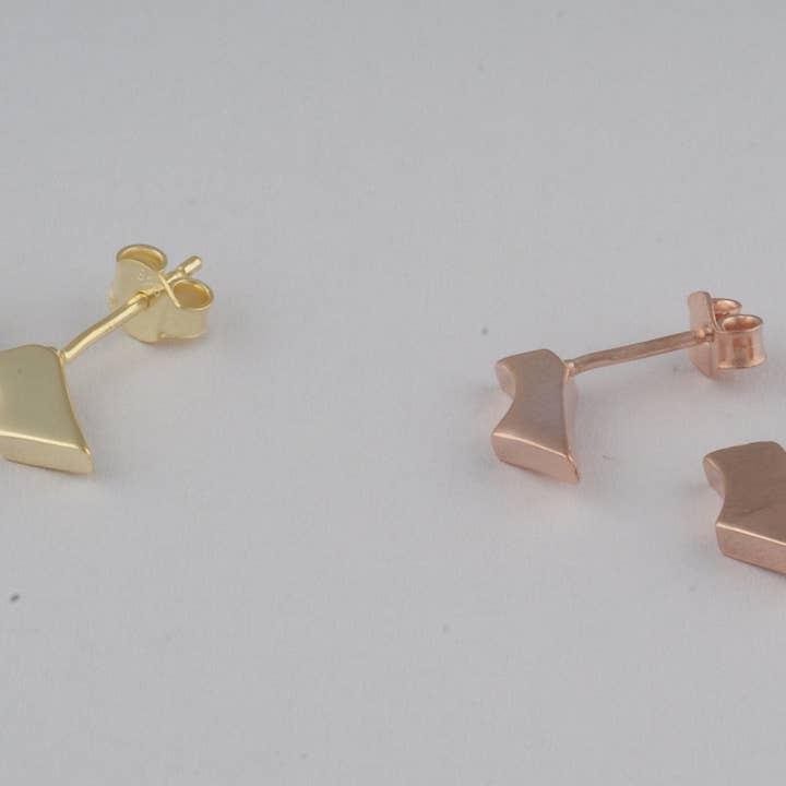 AG 925 JEWELLERY - Wholesale Stud/Post Earrings - 925 Sterling Silver Geometrical Earrings Push Backs3