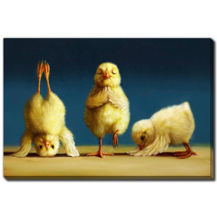 Yoga Chicks Printed 30x45 Canvas Wall Art for wholesale by Streamline Art