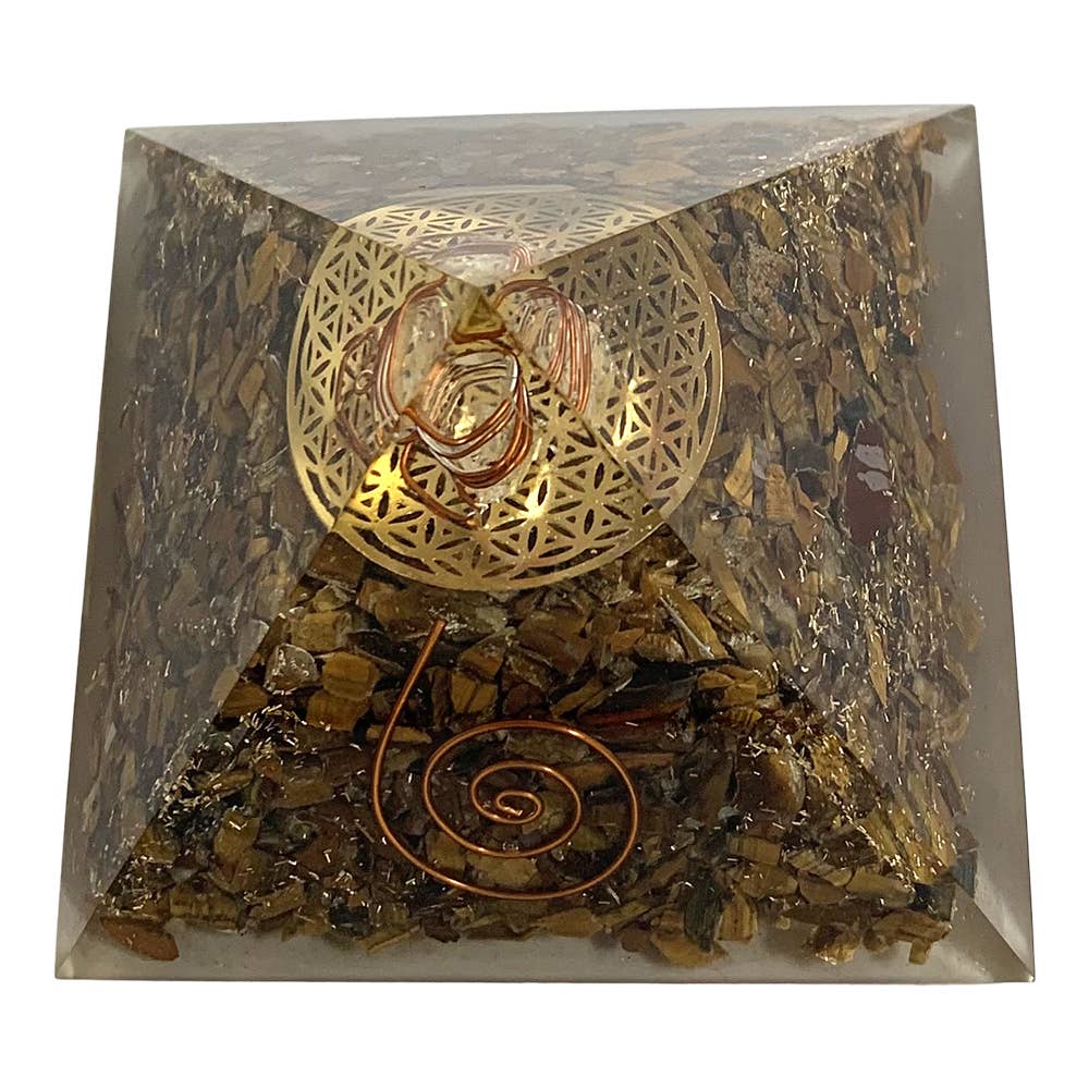 VIE - Wholesale Spiritual Stone/Crystal - Orgone Reiki Healing Pyramid - Energy Cleansing, 7.5cm39