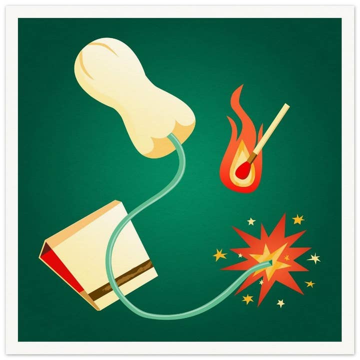 Tampon Dynamite! Art Print for wholesale by Plenilune