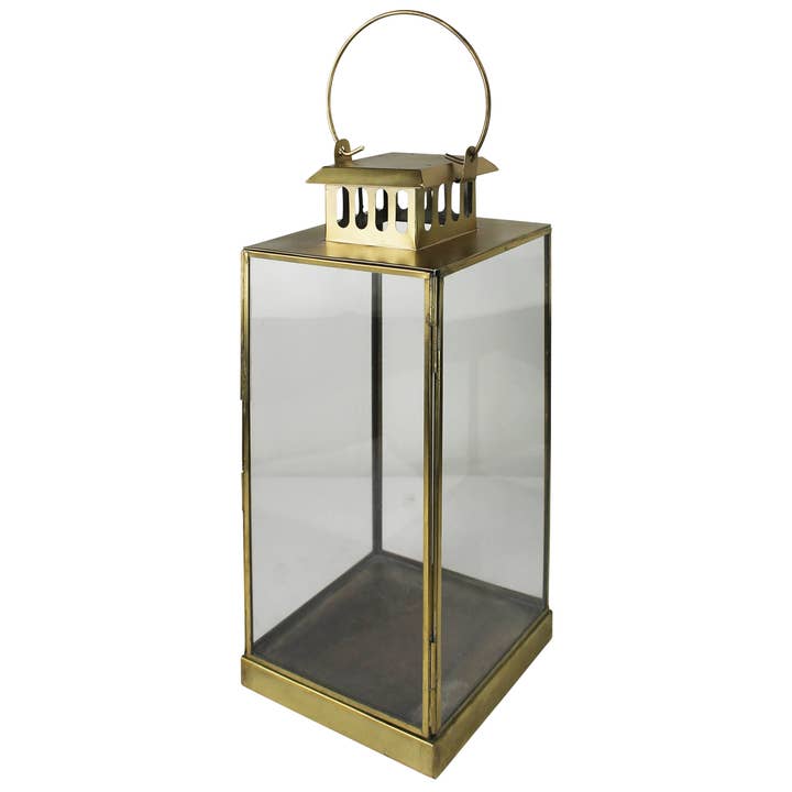 Klar, Messing Leon Lantern, Messing - Sm for engroshandel på Faire