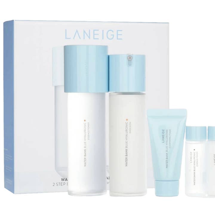 LANEIGE Water Bank Blue Hyaluronic 2 Step Essential Set for wholesale by Glowiss