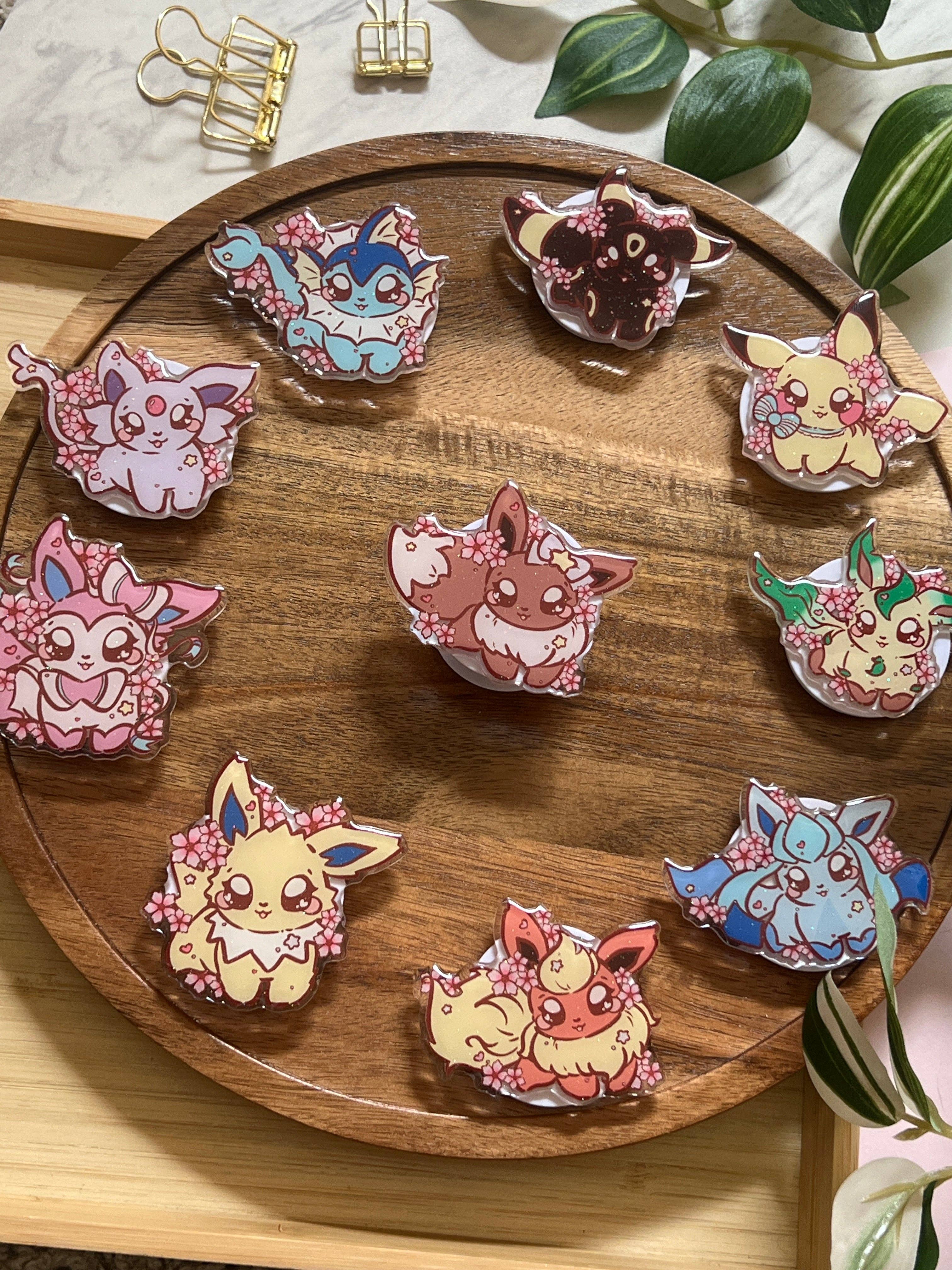 Peony Lee Art - Wholesale Phone Grip - Cherry Blossom Elemental Evolutions Glitter Epoxy Acrylic Phone Grips0