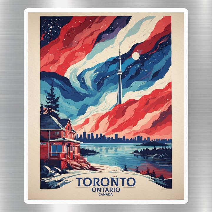Vintage Toronto Ontario Canada Sticker for wholesale by GraffMerch.com