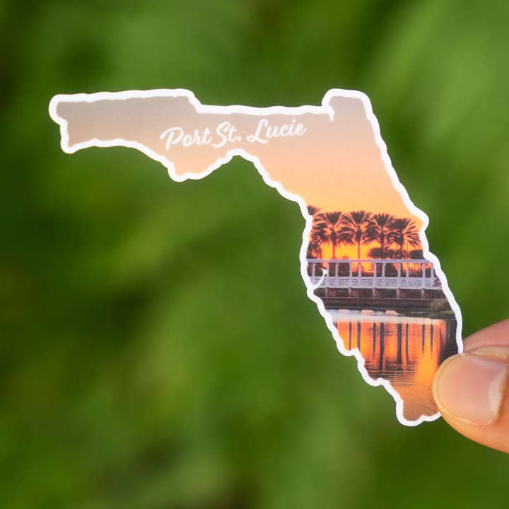 Autocollant Port St. Lucie, FL pour la vente par Little Comfy Goods