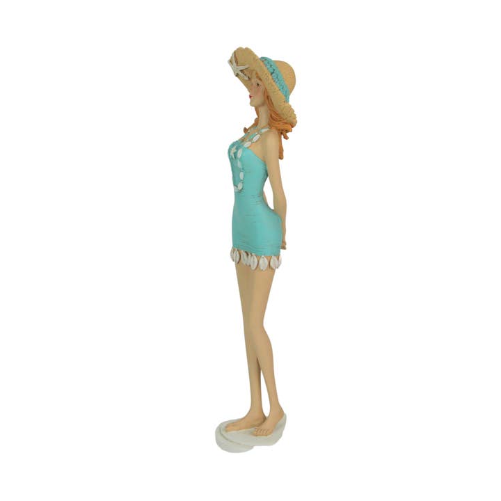 Zeckos - Wholesale Sculpture - Charming Retro Bathing Beauty Figurine 14 Inches High