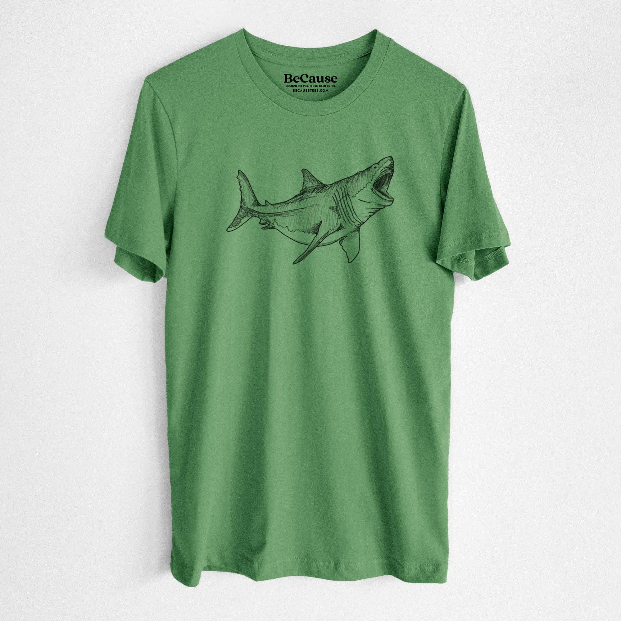 Because Tees - Vente T-shirt sérigraphié – unisexe - Mégalodon - Otodus Megalodon - T-shirt unisexe à col rond 100 % coton léger2