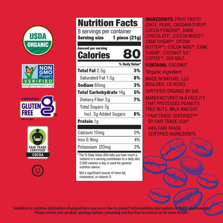 Made In Nature - Wholesale Brownie - Mocha Fudge Brownie Minis2