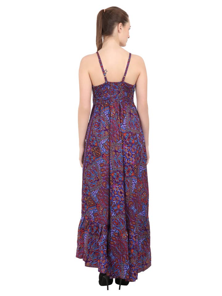 Miss Lavish London - Wholesale Dress - Women's - Women Casual Boho Style Maxi Dresses in Two Sizes (P82)