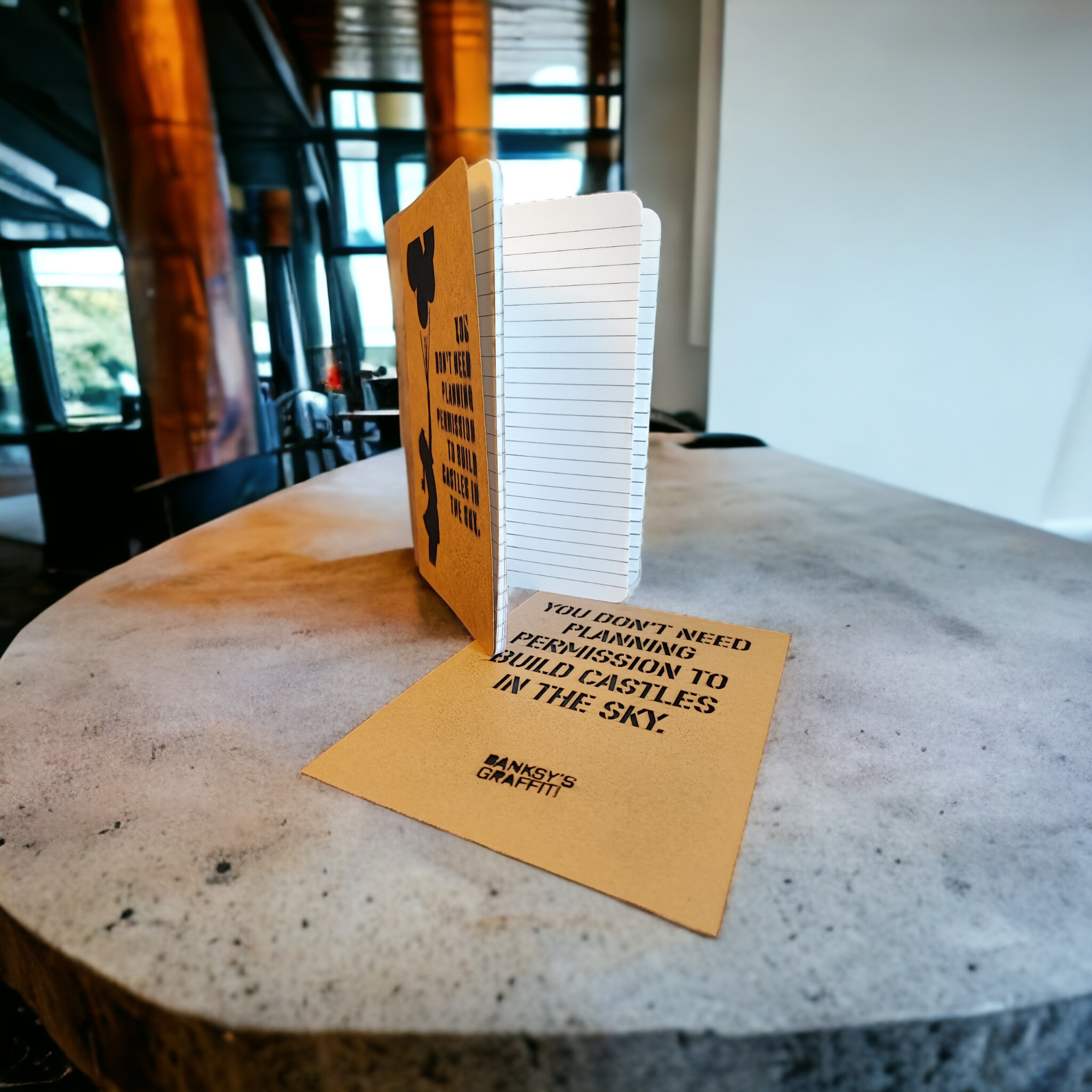 URBAN.ITY SRL - Vente Journal intime - Banksy Carnet de rue A5 avec pochoir - You Don’t Need…3