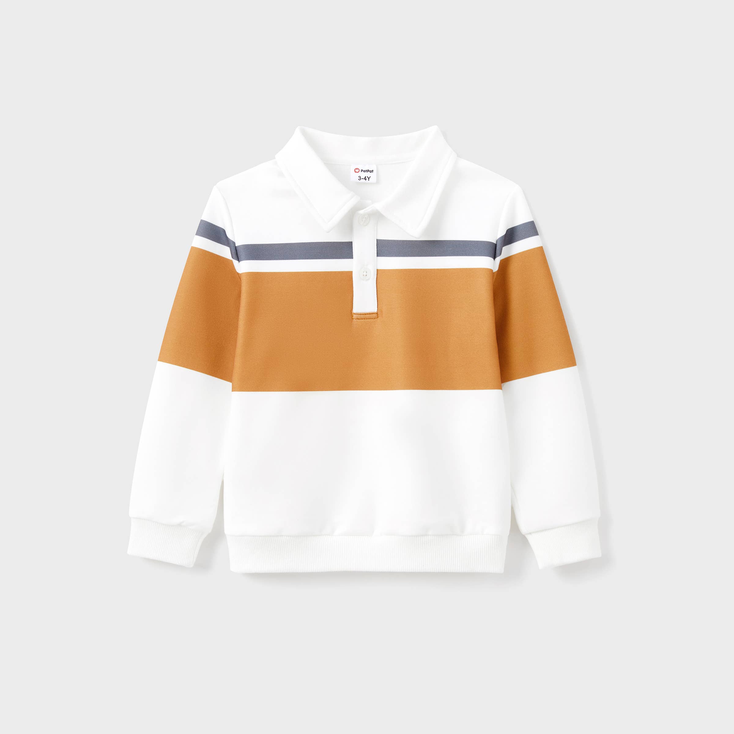 Brun Familjens matchande plagg: långärmad pikétröja och klänning med volangkant för wholesale på Faire1