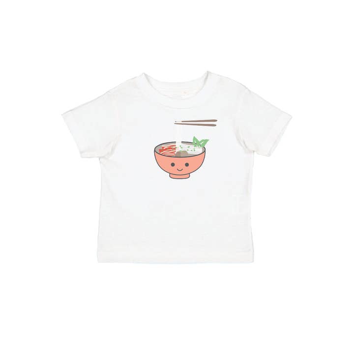 Pho Noodle Red Bowl T-Shirt for wholesale by Milk N Babble