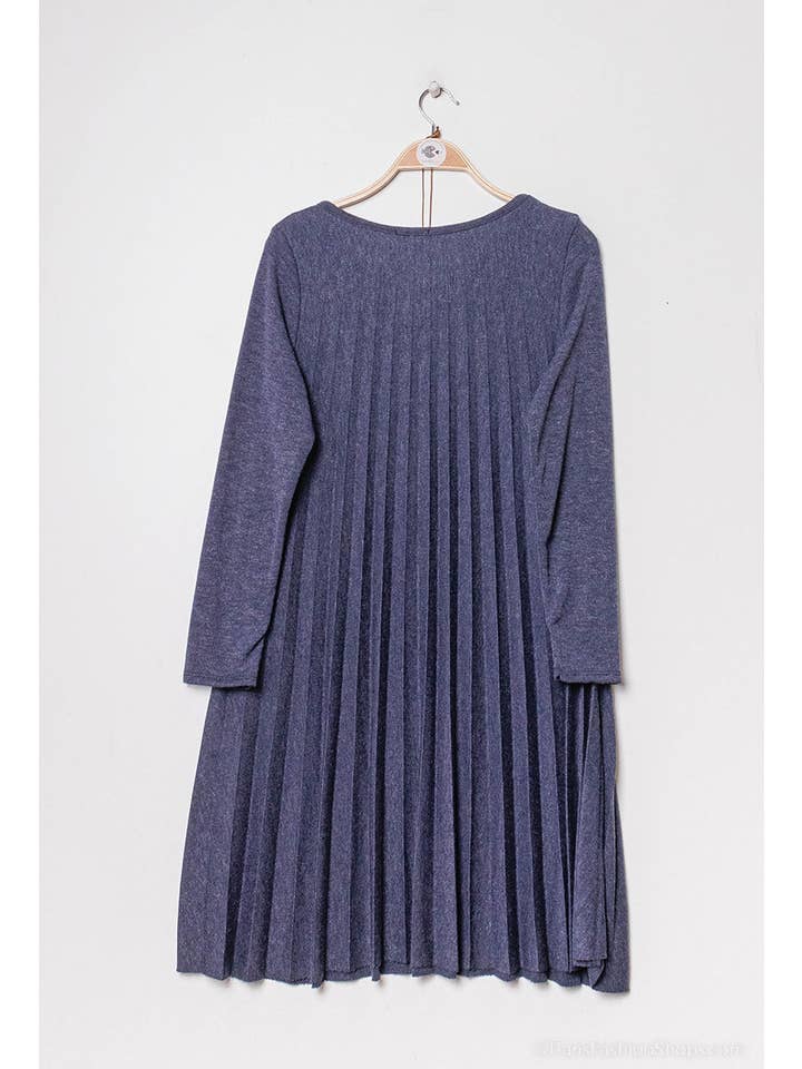 P&R STAR – Großhandel Kleid – Damen – Plissiertes Strickkleid32