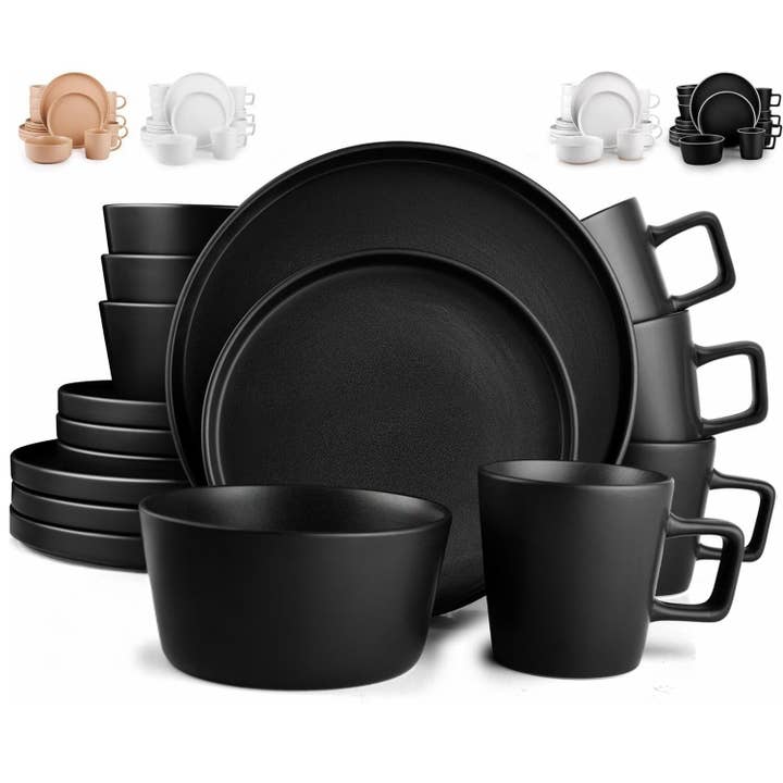 Zulay Kitchen – wholesale Tableware set – Zulay Kitchen Terra 16-Piece Stoneware Dinnerware Set for 4