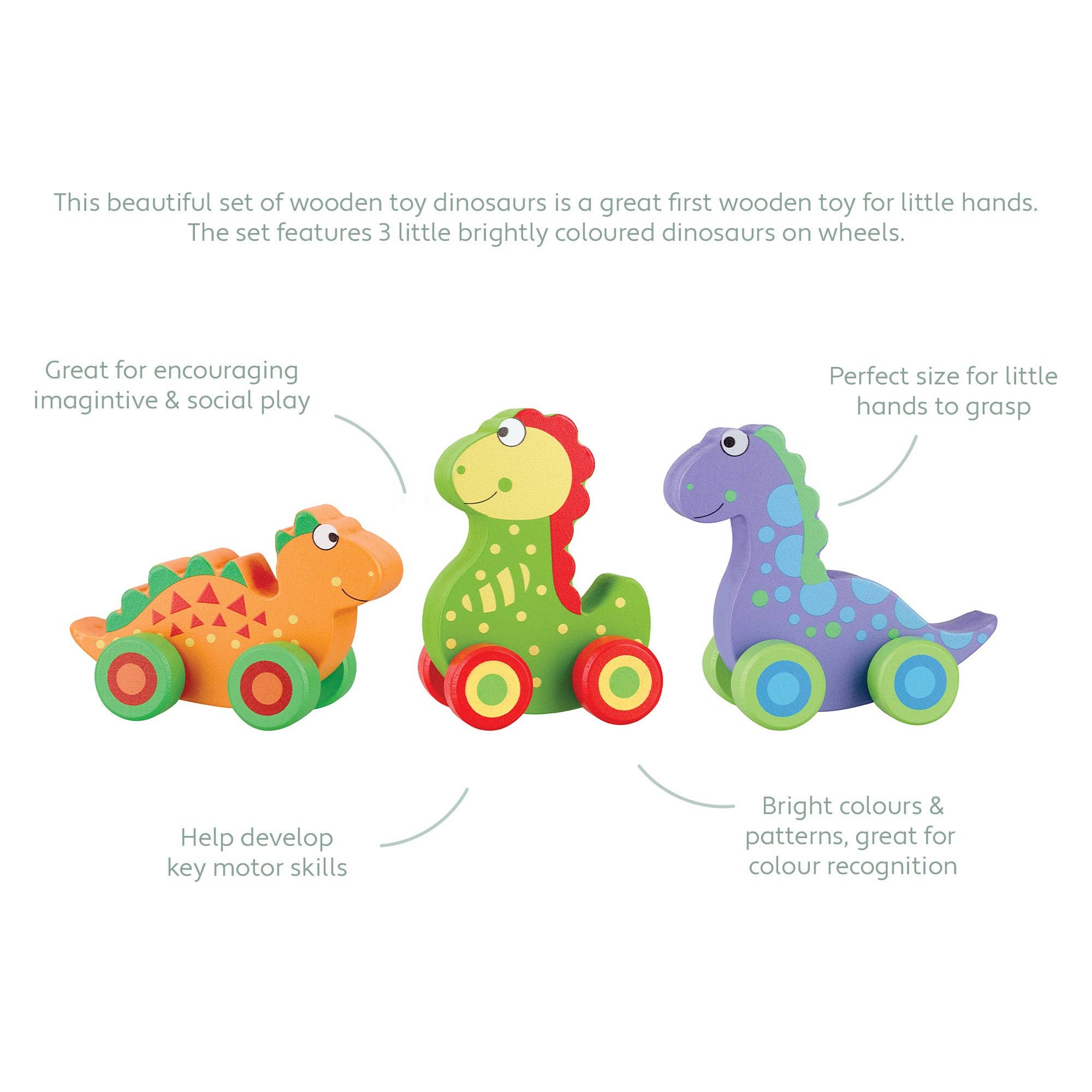 Orange Tree Toys - Wholesale Wood Toy - Kids - First Dinosaurs Wooden1