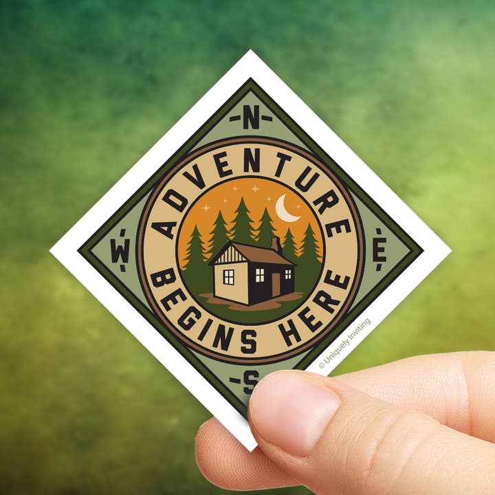 Eventyr begynder her Vinyl Sticker for engroshandel hos Uniquely Inviting