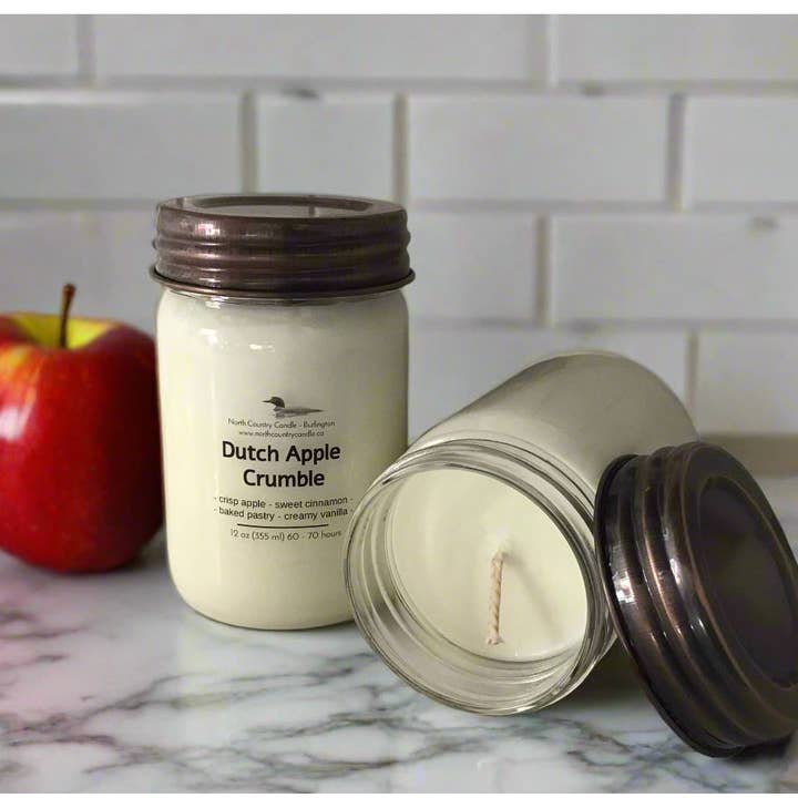 Dutch Apple Crumble - 12 oz Soy Candle for wholesale by North Country Candle