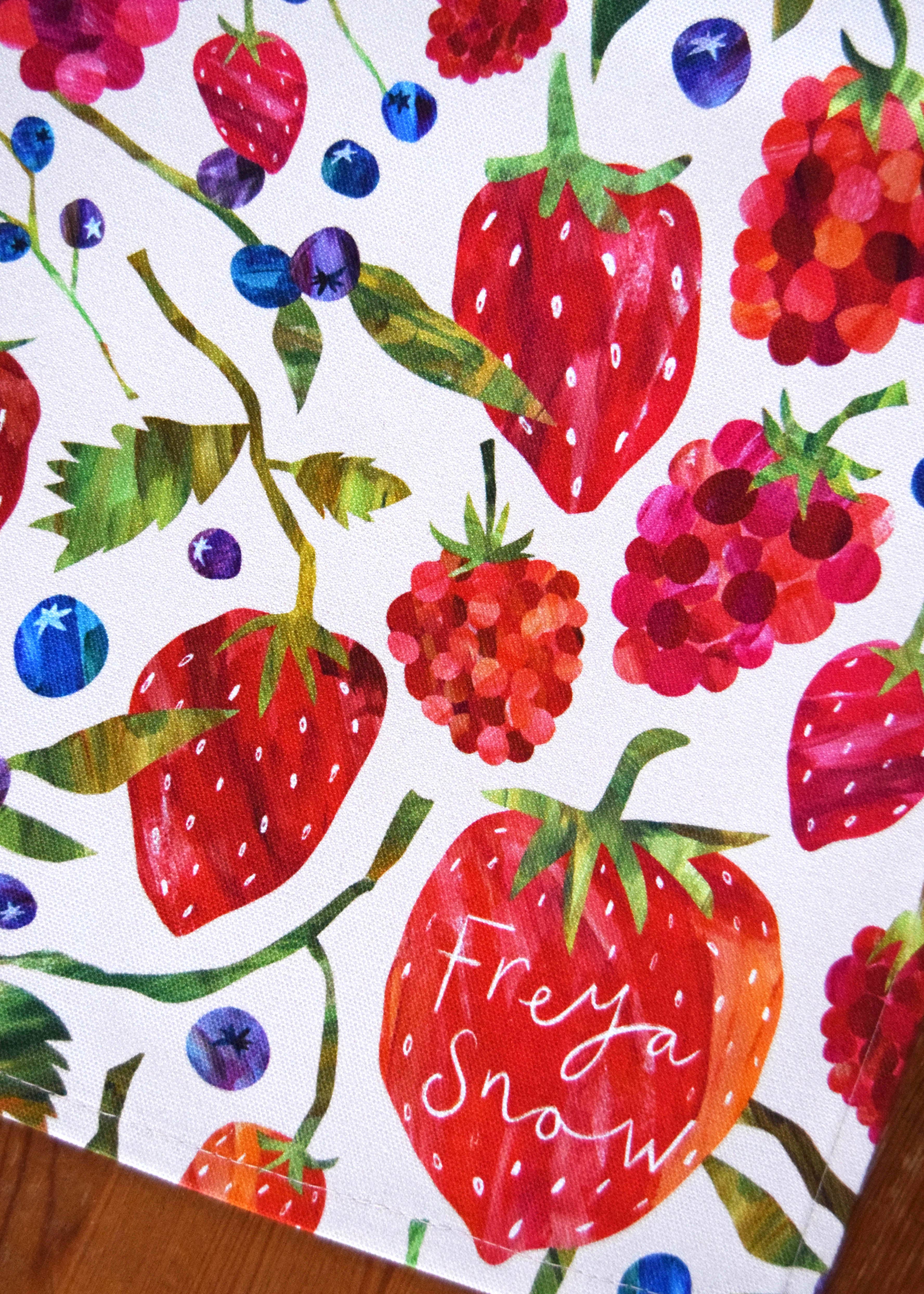 Freya Snow - Wholesale Tea Towel - Berry Burst Tea Towel / Cotton Dish Towel / Kitchen Towel3