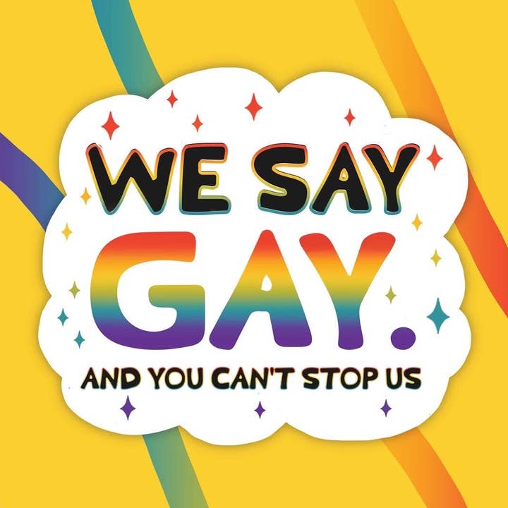 WE SAY GAY | AUTOCOLLANT EN VINYLE pour la vente par Articuh