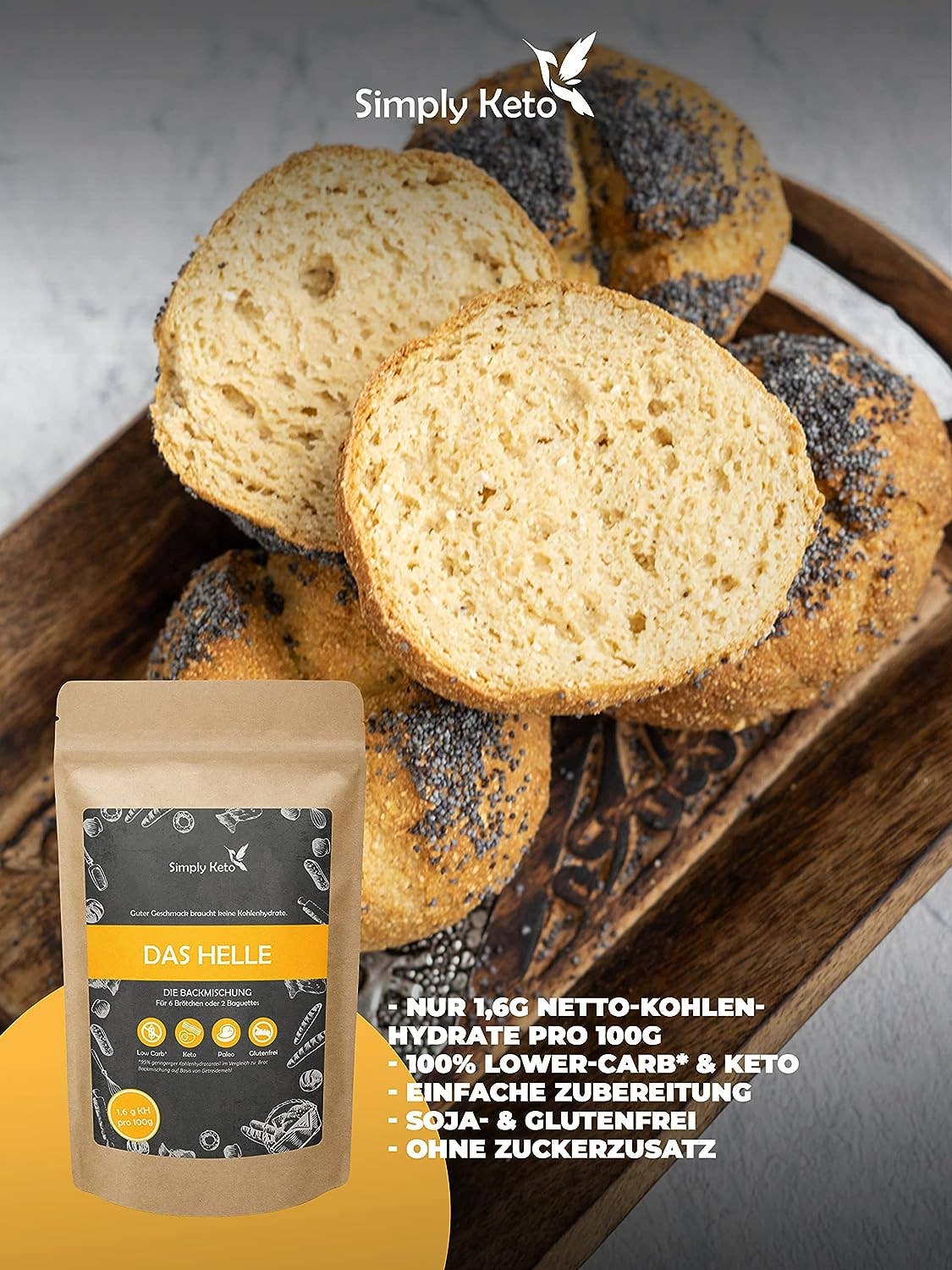 Simply Keto – wholesale Brödmix – vegansk låg-carb brödblandning2