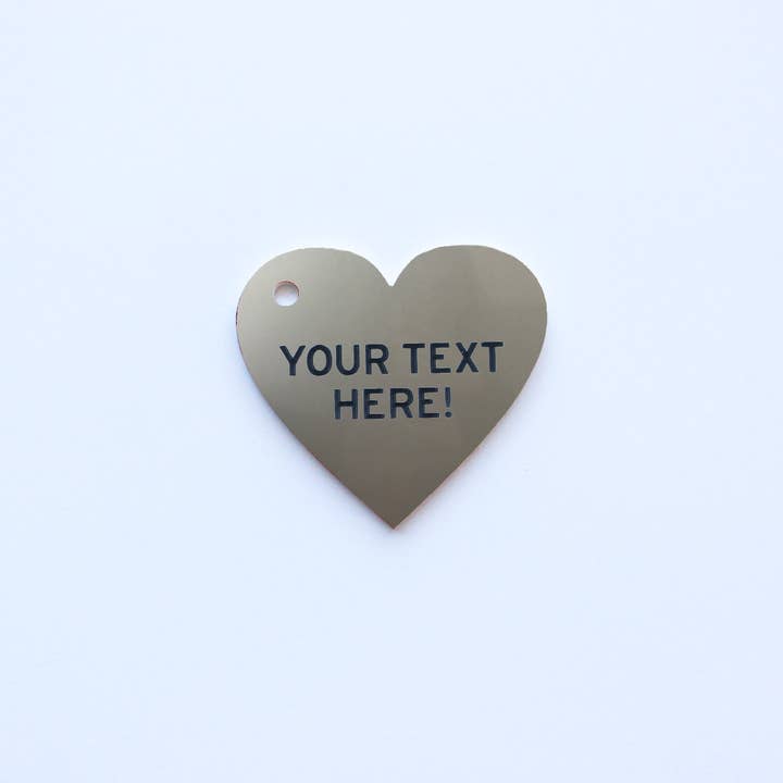 The Laundry Room Shop - Wholesale Keychain – Unisex - Customizable Personalized Engraved Plastic Keychain - Heart3