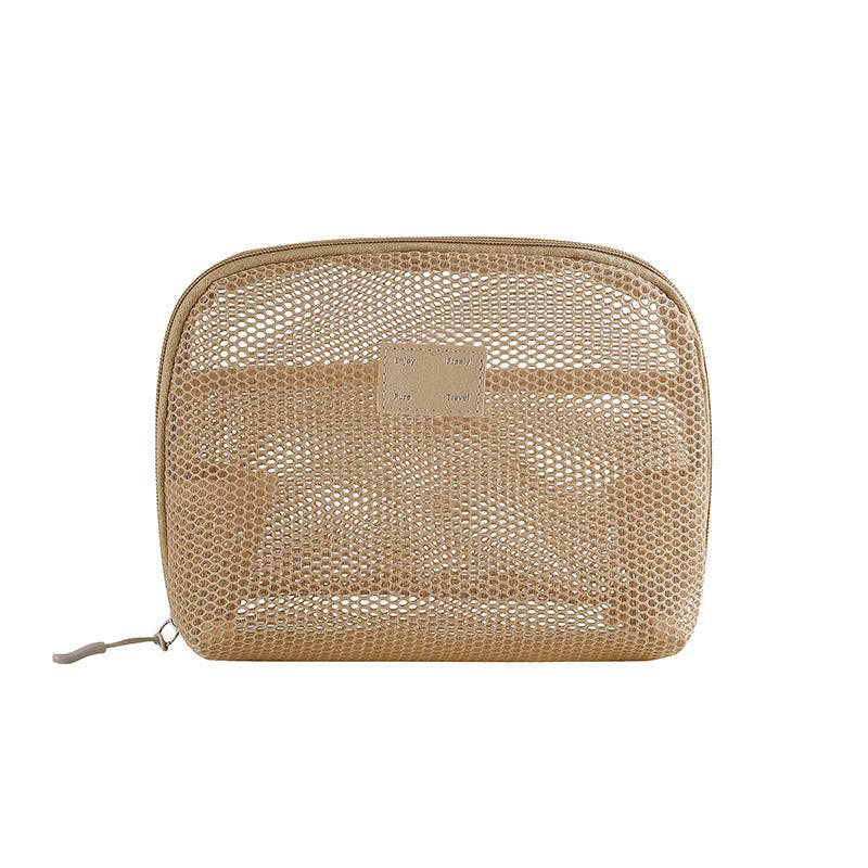 Dipped Shop – wholesale Make-up/cosmetic bag – Solid Color Mesh Mini Make Up Bags DP25C64214
