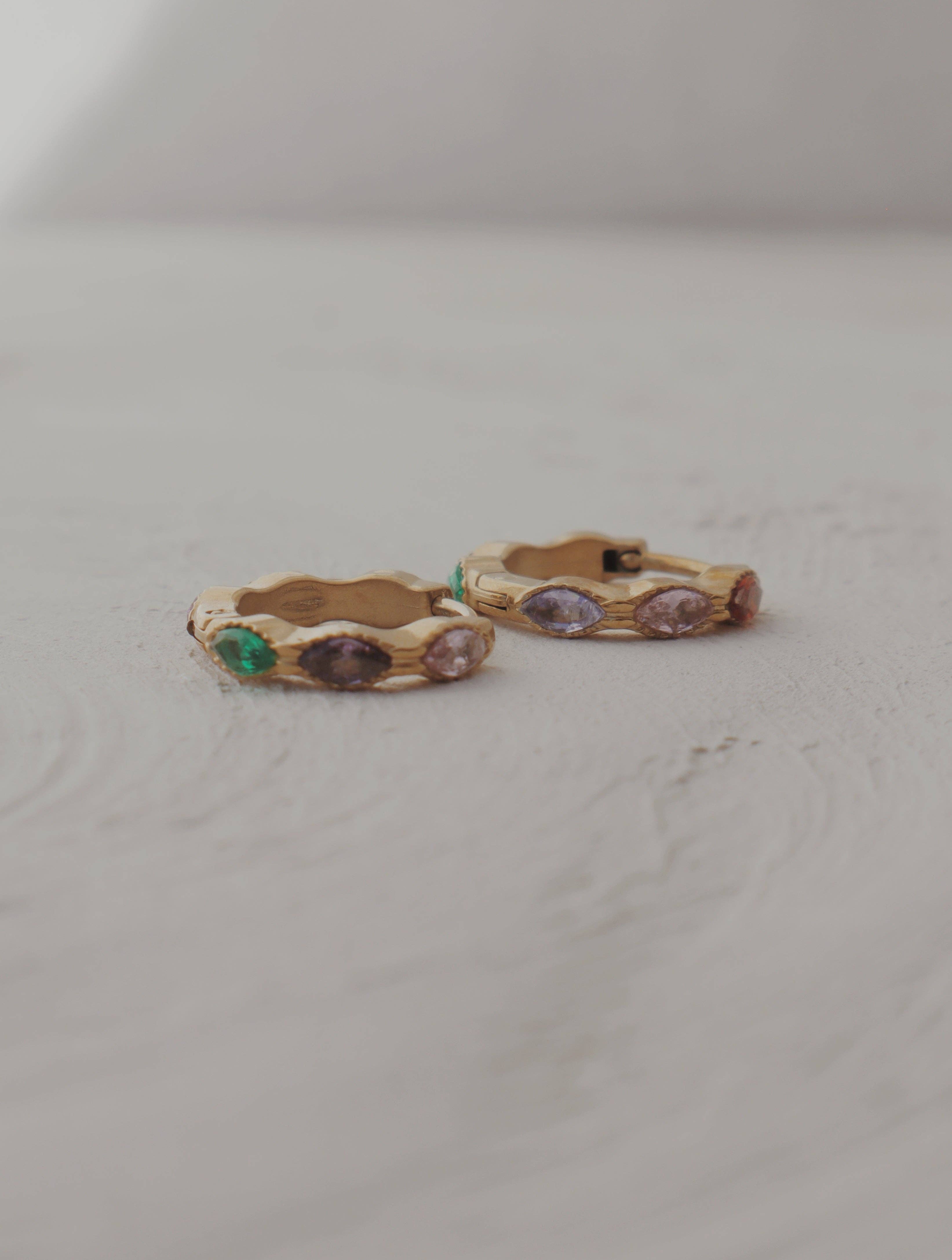 Olive Branch Jewelry & Co. - Wholesale Huggie Earrings - Twinkling Lights Huggie Hoop Earrings2