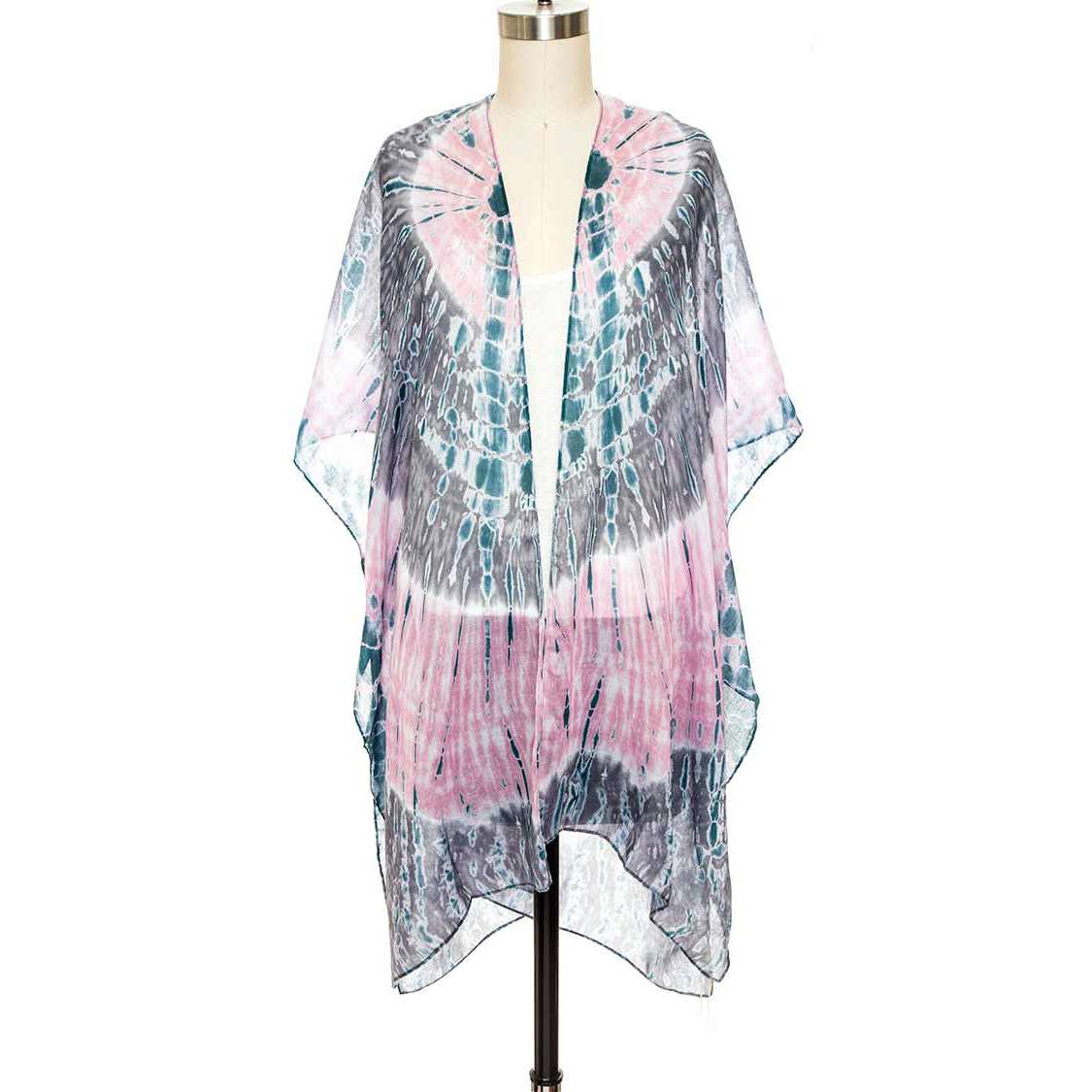 Artini Accessories - Vente Kimono – femme - Cardigan kimono imprimé tie-dye1