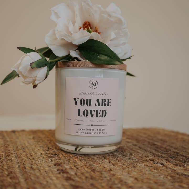 Love Spell | You are Loved | Coconut Soy Wax Candle for wholesale by Simply Modern Scents
