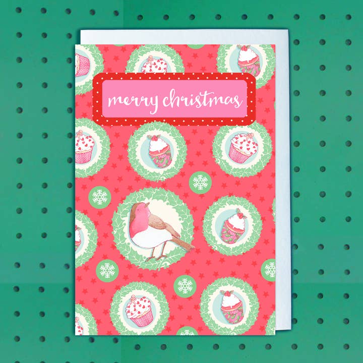 Note AR020 Christmas Robins for wholesale by Siobhan at april rose