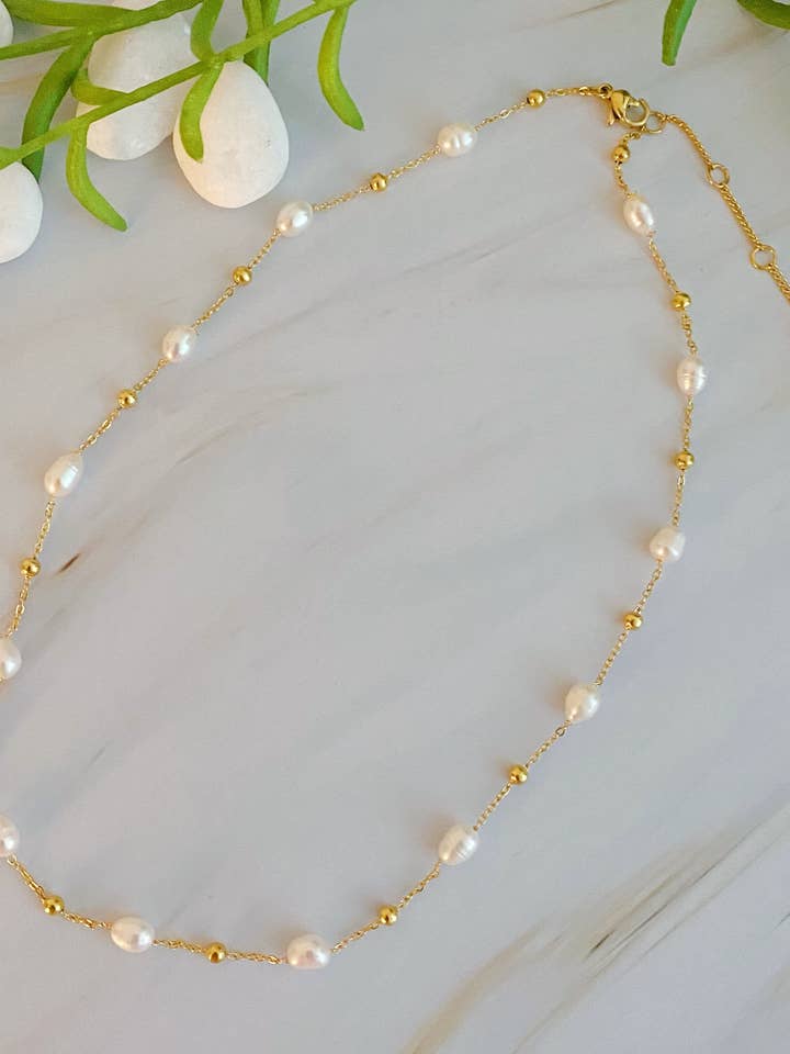 Ashley Freshwater pearl Necklace and other Purchase Wholesale alex max. Free Returns & Net 60 Terms on Faire trending on Faire.