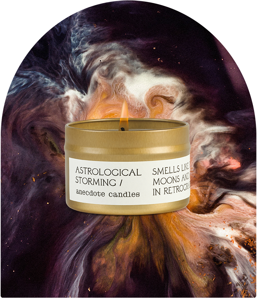 Anecdote Candles - Vendita all'ingrosso Candela in vasetto - Candela Astrological Storming con legno di sandalo e incenso6