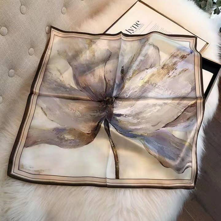 SueSilkHK - Wholesale Scarf - Women's - Mauve watercolor 100% mulberry Silk Scarf/Silk head scarf/Silk hair scarf/Silk neck scarf/Mother's Day Gifts/Bag Accessory/Gift for her1