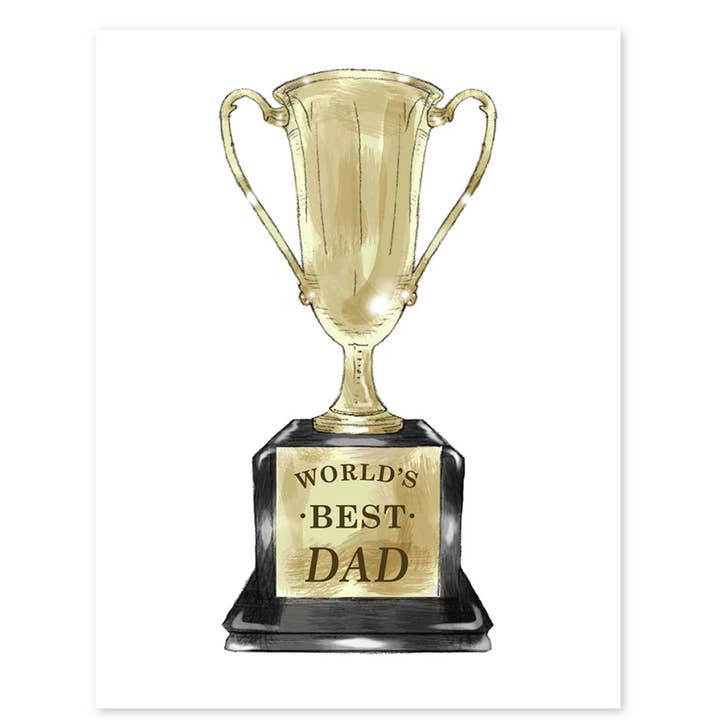 CARTÃO DE FELICITAÇÕES DO MELHOR PAI DO MUNDO por atacado de Donovan Designs