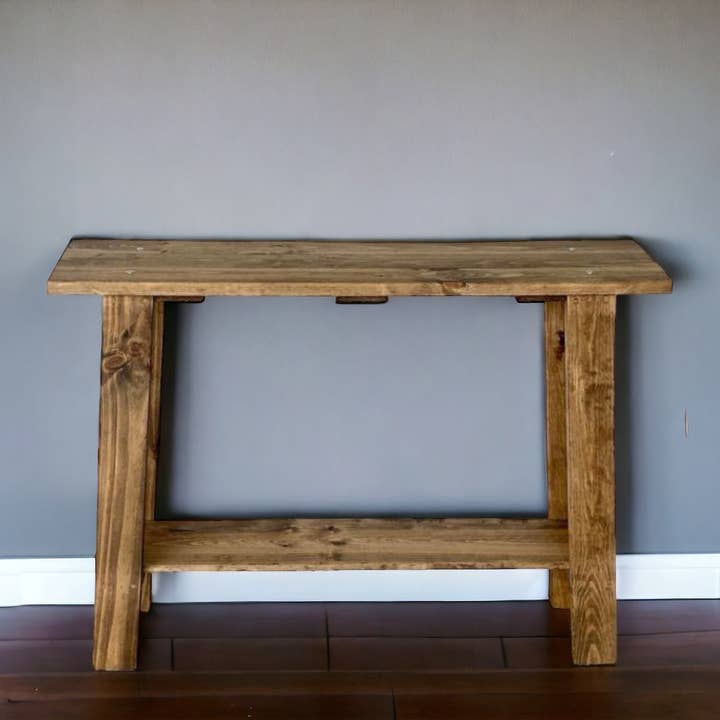 Raw Wood – Großhandel Konsolentische – Massivholz handgefertigte Nasu Flur-Sideboard-Konsole1