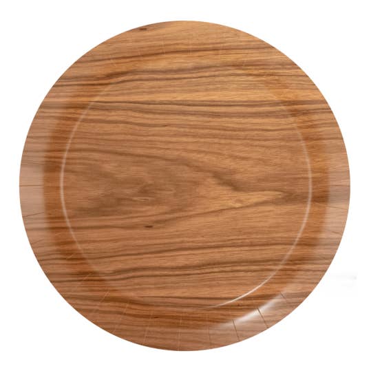 Fiestora - Wholesale Dinner Plate - 8 Wooden Plates 18 cm0
